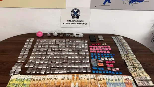 Arrest of 30-year-old in Mykonos for drug trafficking