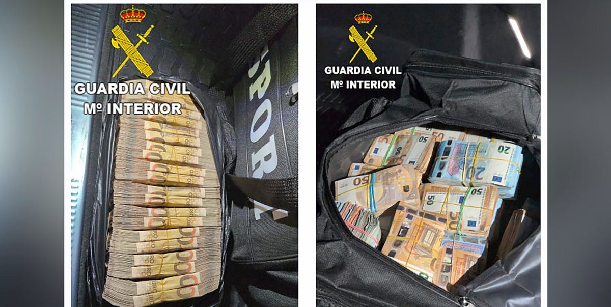 Un control de tráfico en Cádiz descubre 815.775 euros sin declarar en un Audi Q7