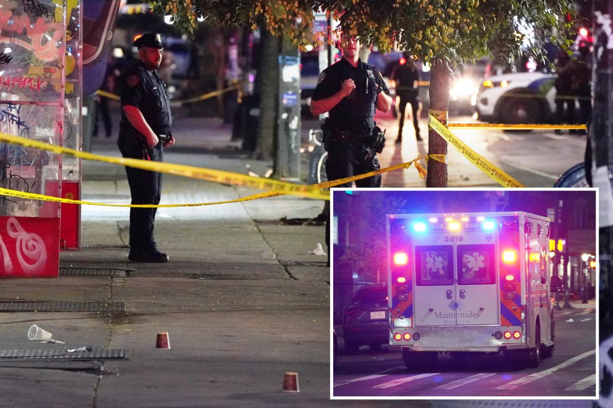 Police officer wounded in Crown Heights shooting, teenager detained