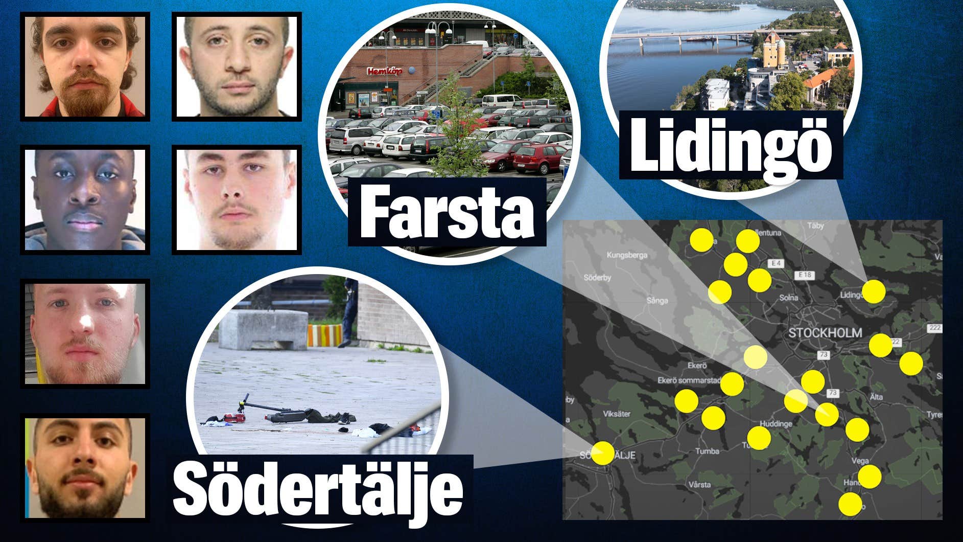 129 män portas från svenska gatugäng – kontrollerar torg och skolgårdar