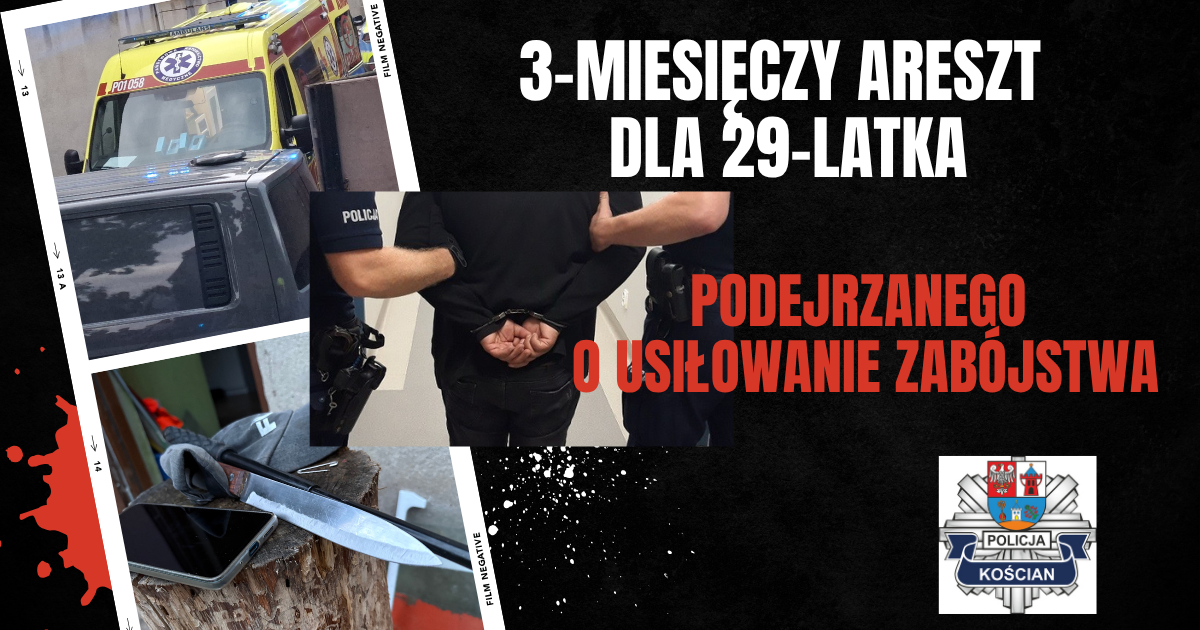 Trzy miesiące aresztu za atak nożem w Śmiglu