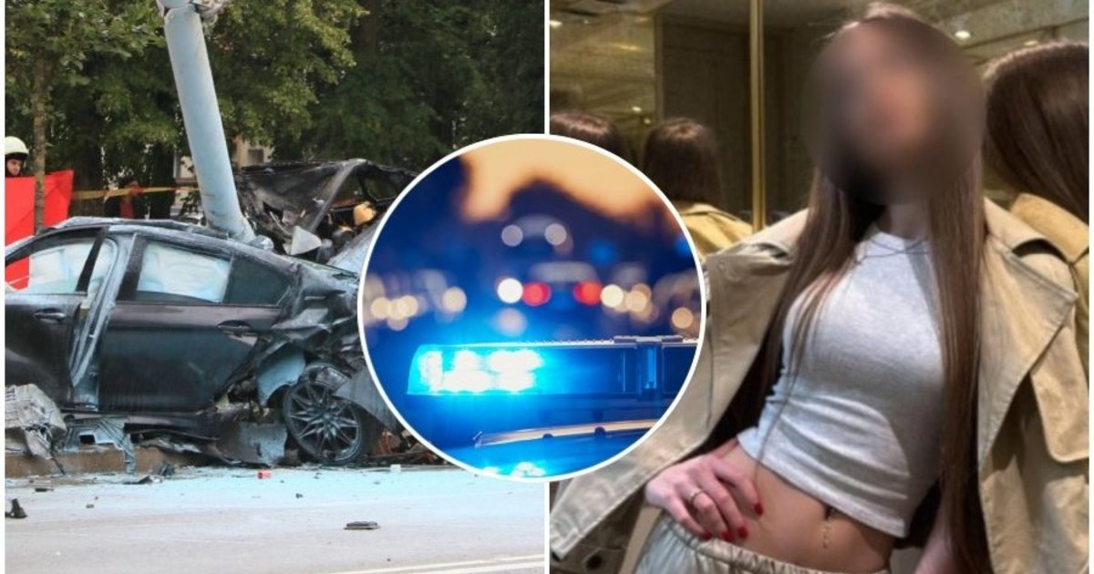Vilniuje BMW į stulpą rėžėsi girta 19-metė: du keleiviai žuvo, vairuotojai – iki 10 metų nelaisvės