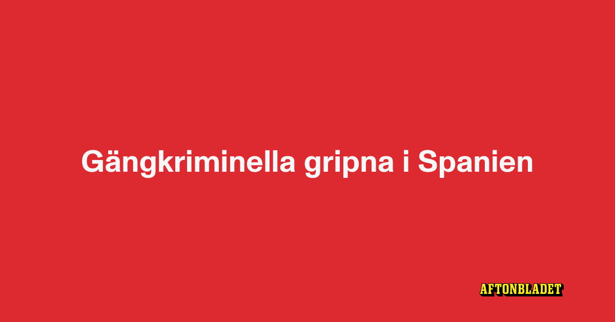 Två män gripna i Spanien misstänks för grova vapenbrott i Stockholm