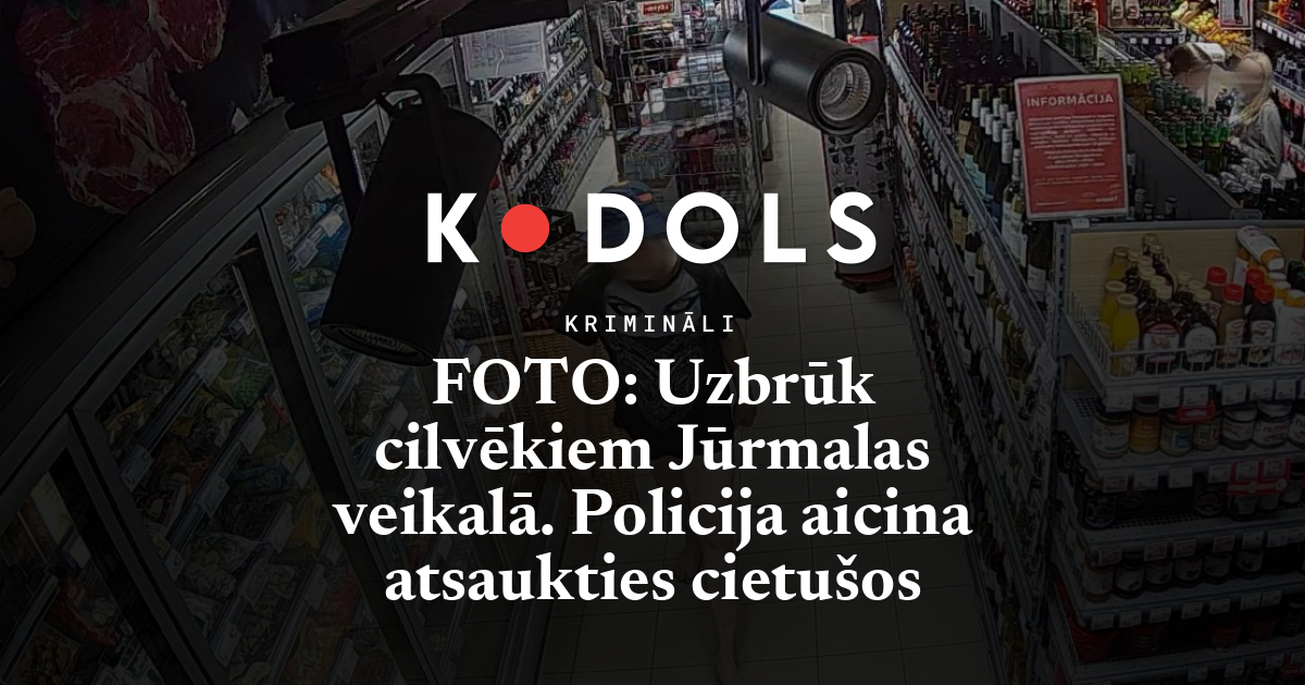 Jūrmalas veikalā vīrietis aizskāra vairākus pircējus, arī bērnu