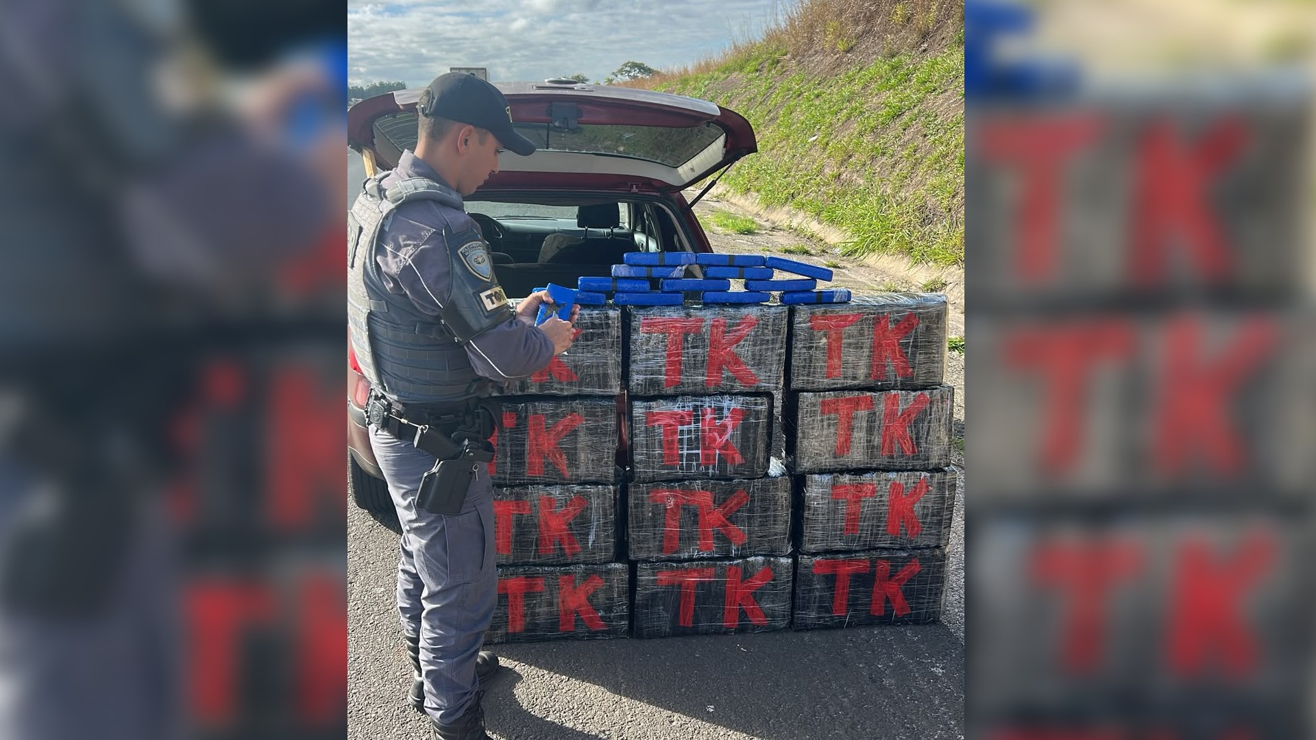 Motorista é preso com 265 kg de maconha em rodovia de Porangaba, SP