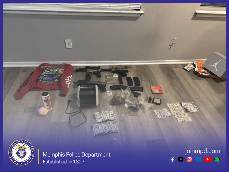 Memphis Robbery Probe Nets Three Suspects, Converted Weapons, and Narcotics