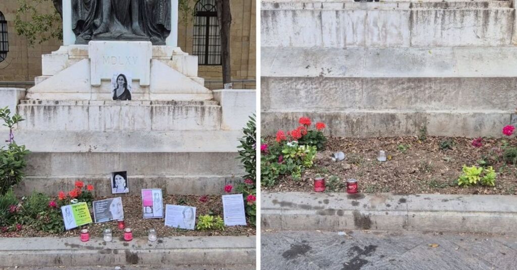 Daphne Memorial in Valletta Cleared Again — Occupy Justice Seeks Footage