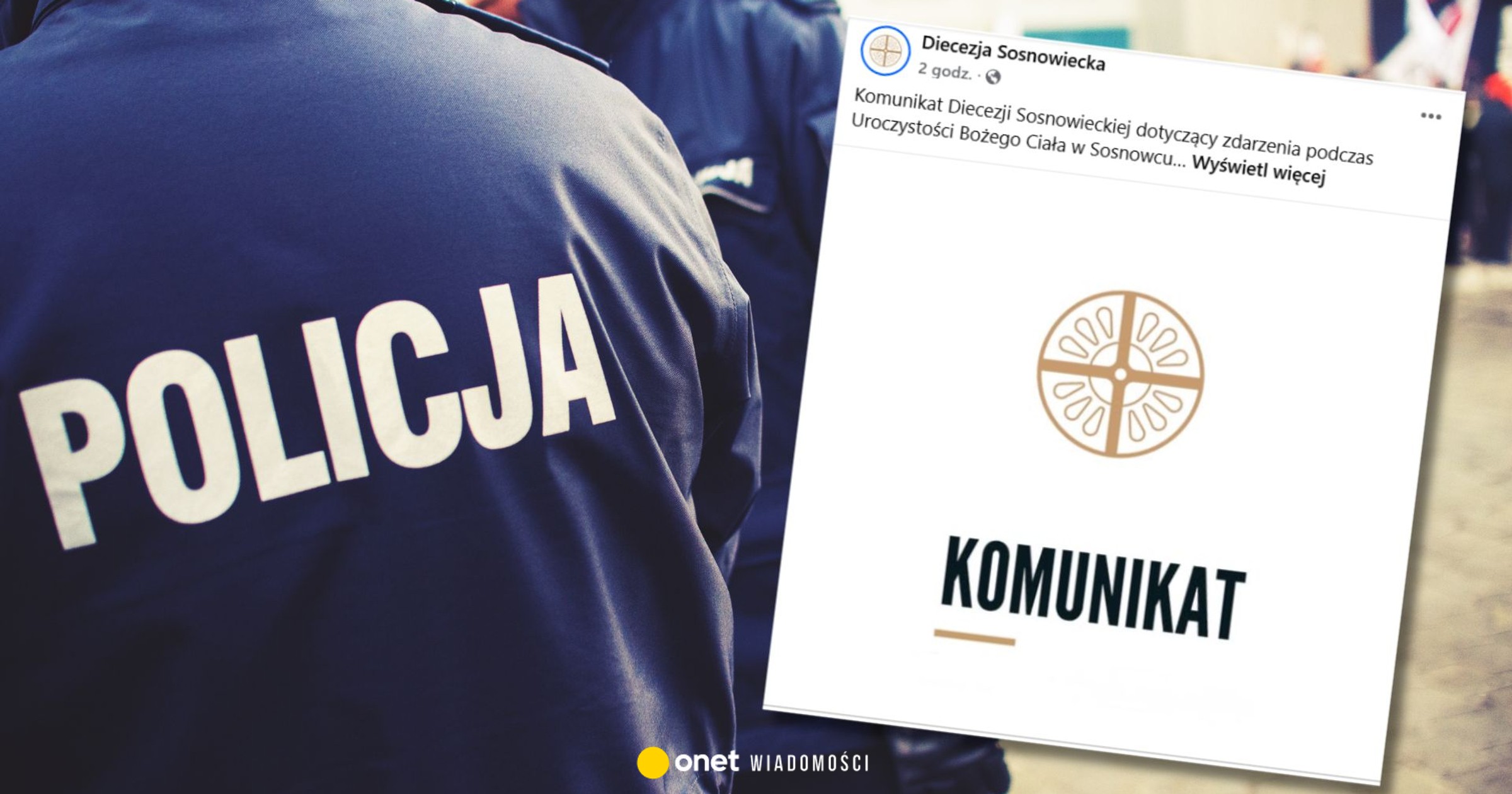 52-latek z nożami wtargnął na procesję Bożego Ciała w Sosnowcu. Miał 2,5 promila