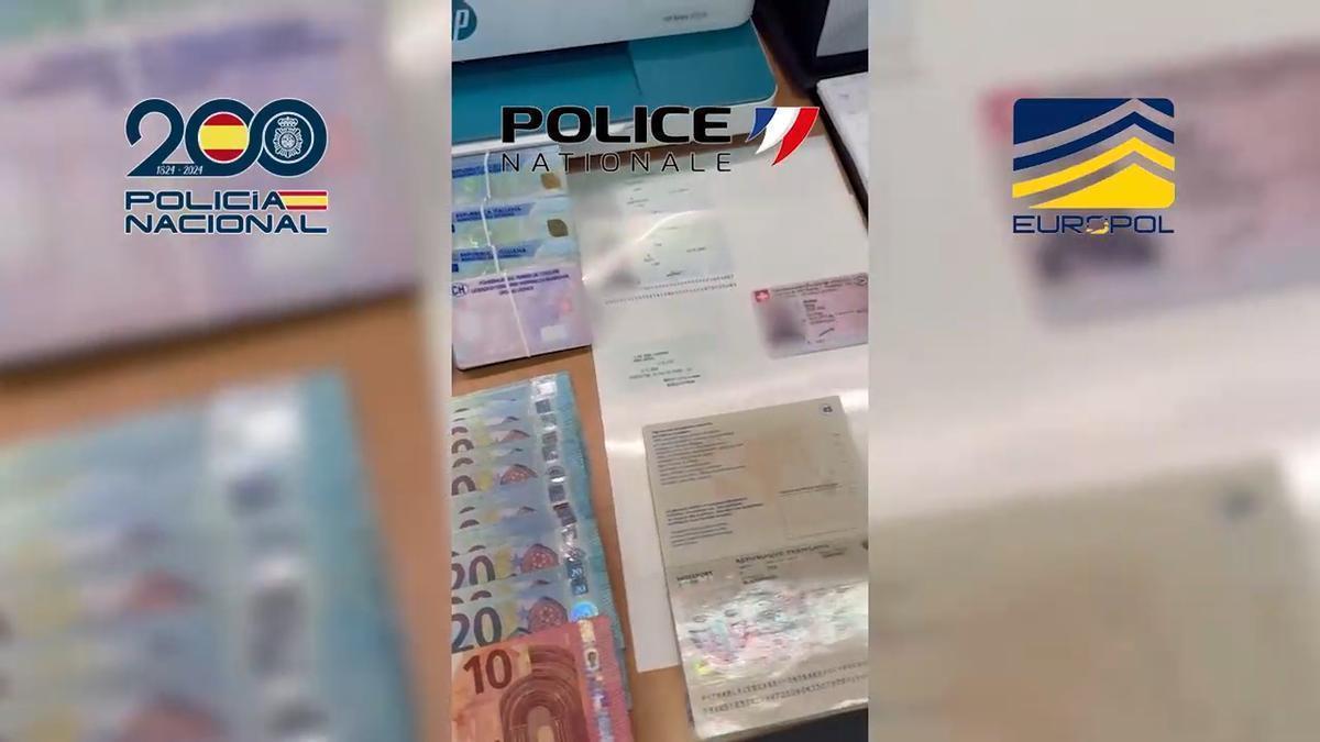 Desmantelado en Alicante un laboratorio de documentos falsos con 795 piezas intervenidas