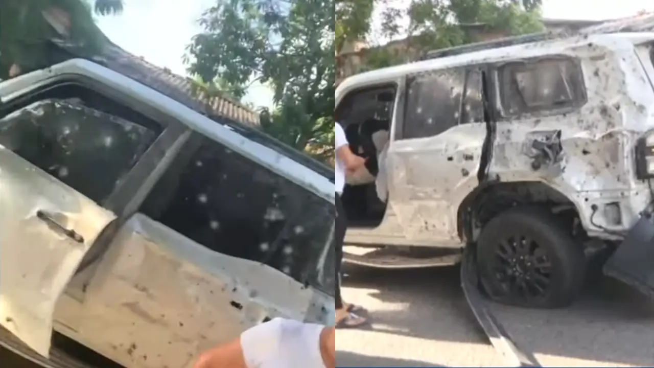 Atentado en Cúcuta contra comandante de policía: camioneta blindada destruida en 80%