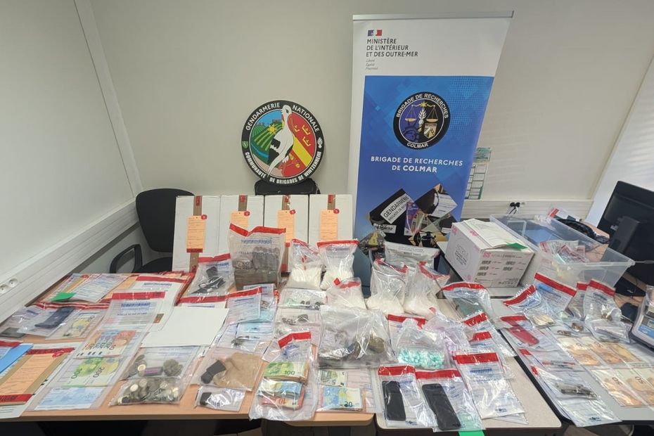 Réseau de trafic de drogue démantelé près de Colmar, piloté depuis une prison
