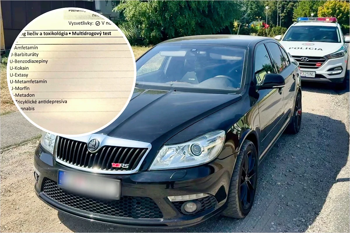 Vodička pri Šali mala v tele štyri drogy: amfetamín, metamfetamín, kokaín aj extázu