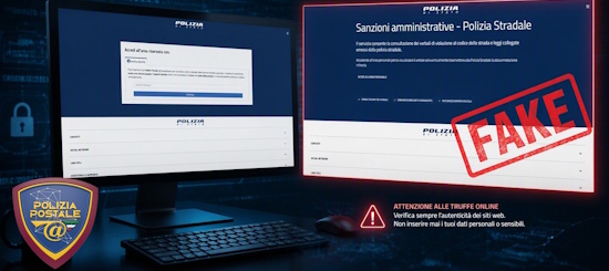 Truffa multa via SMS ed email: l'allerta della Polizia di Stato