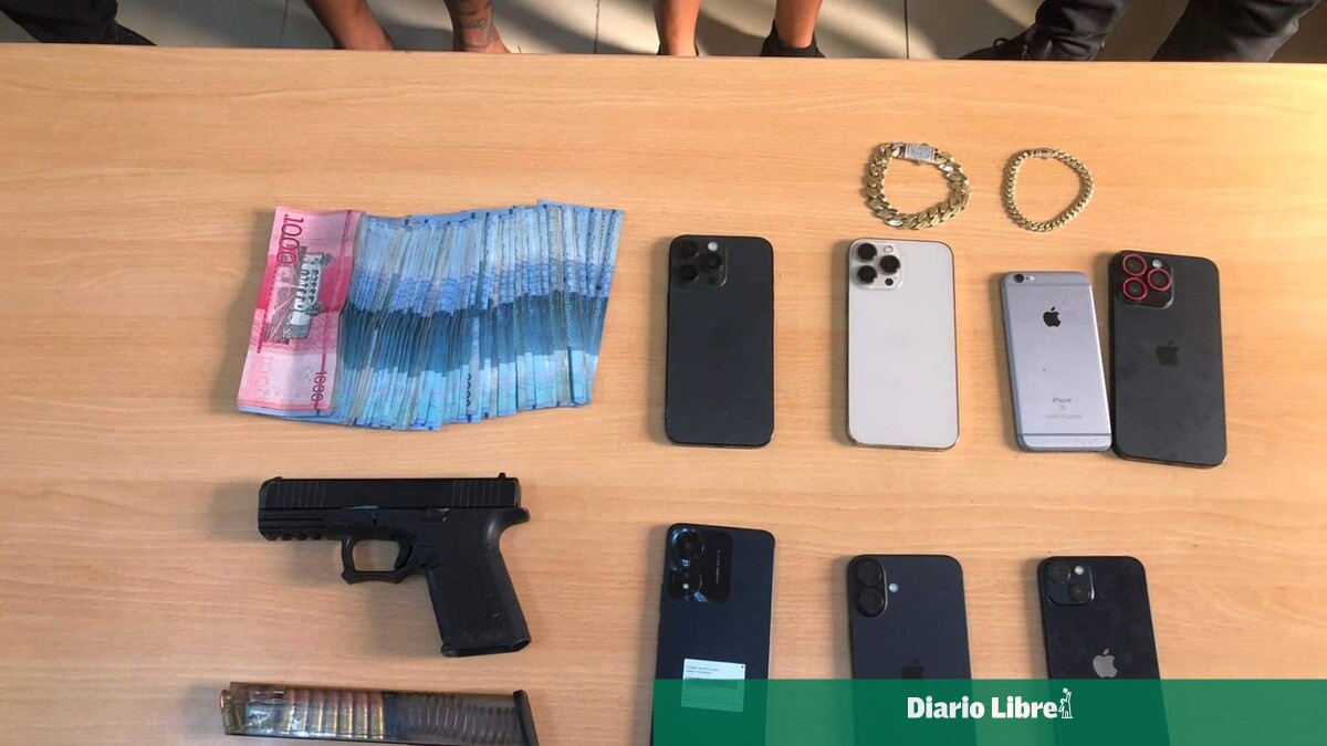 Dos detenidos por asaltos armados en el Distrito Nacional y Santo Domingo Oeste