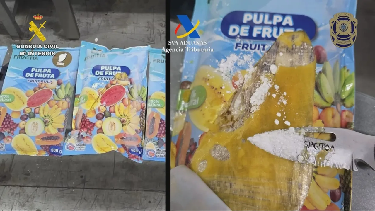 150 kilos de cocaína ocultos en pulpa de fruta congelada: un español detenido en Lisboa