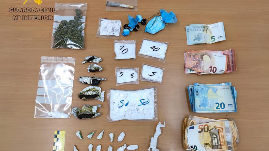 Detenido en Sangüesa con speed, cocaína, hachís y 890 euros en efectivo