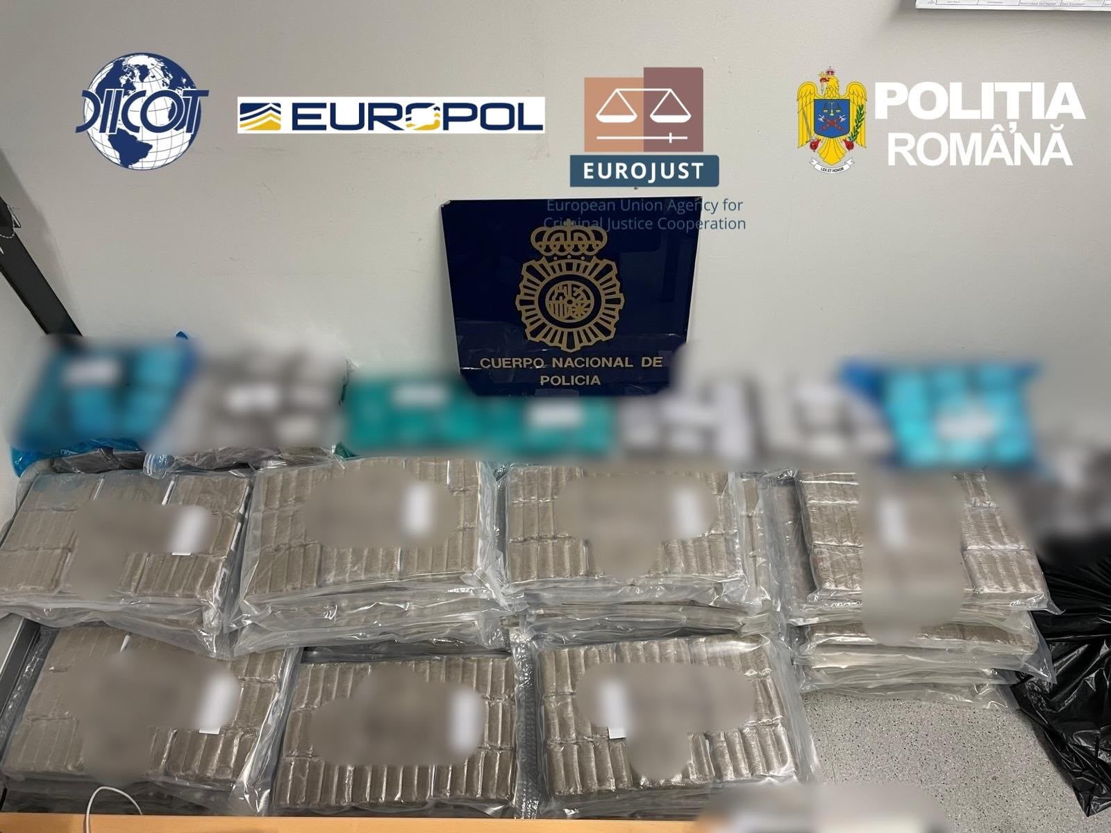 Rețea de trafic de droguri coordonată din România: 1,7 tone capturate din TIR-uri