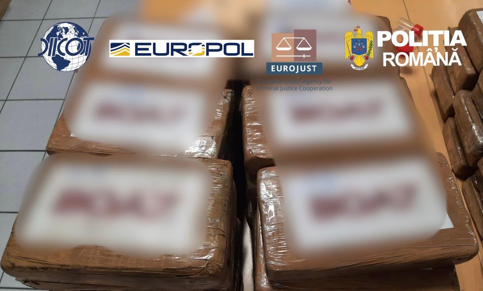 DIICOT destructurează rețea de trafic de droguri din Spania: ~1.720 kg confiscate, 16 percheziții