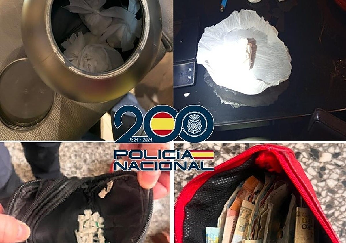 Desarticulados dos puntos de venta de droga en Málaga: tres detenidos con 350 gramos de cocaína