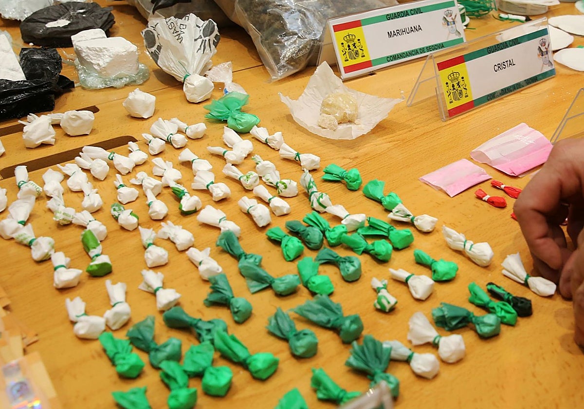 Incautaciones de hachís y cocaína se disparan en Segovia mientras cae la marihuana