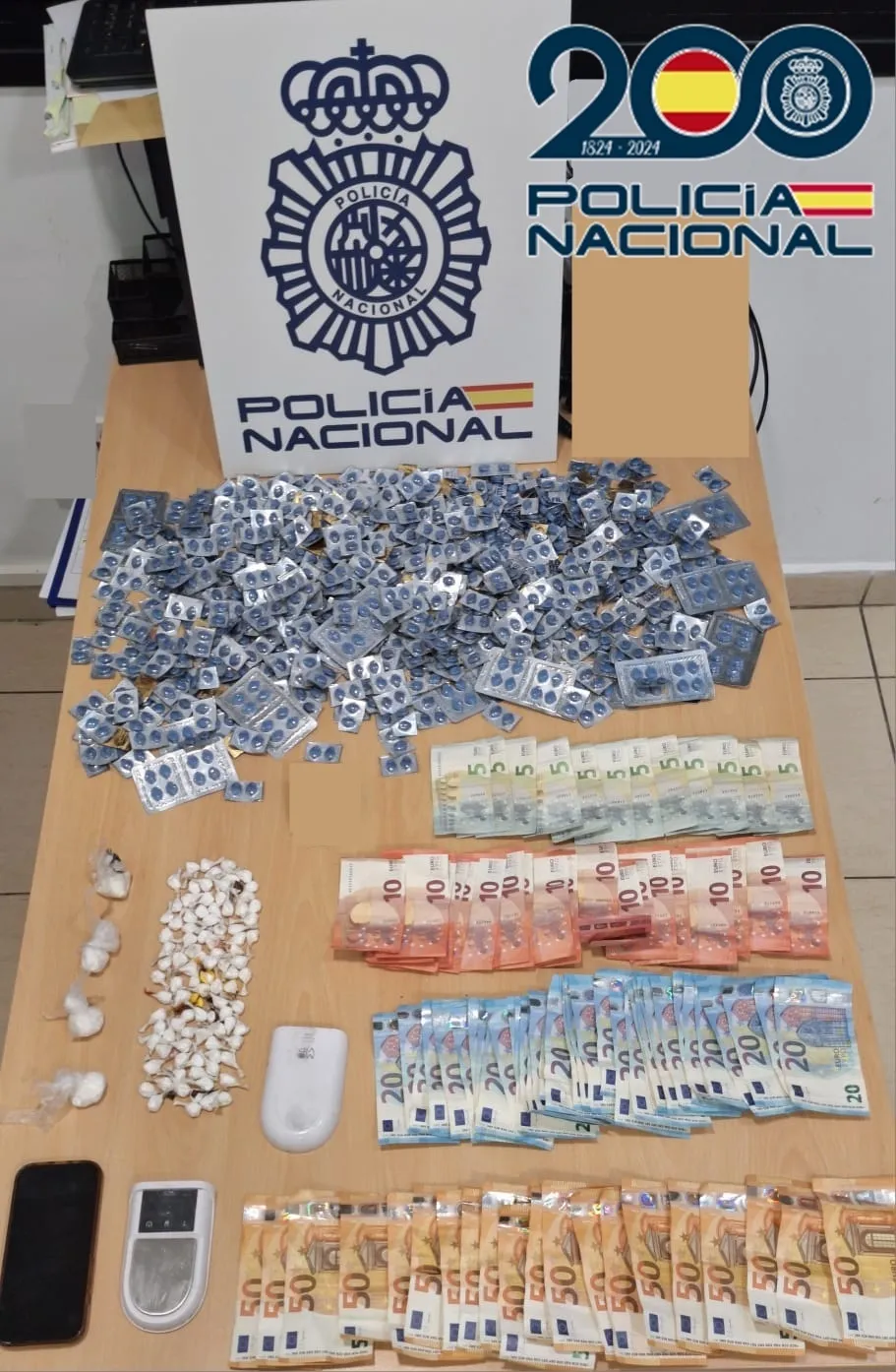 Detenido en Arrecife con 74 gramos de cocaína y 1.243 pastillas de sildenafilo