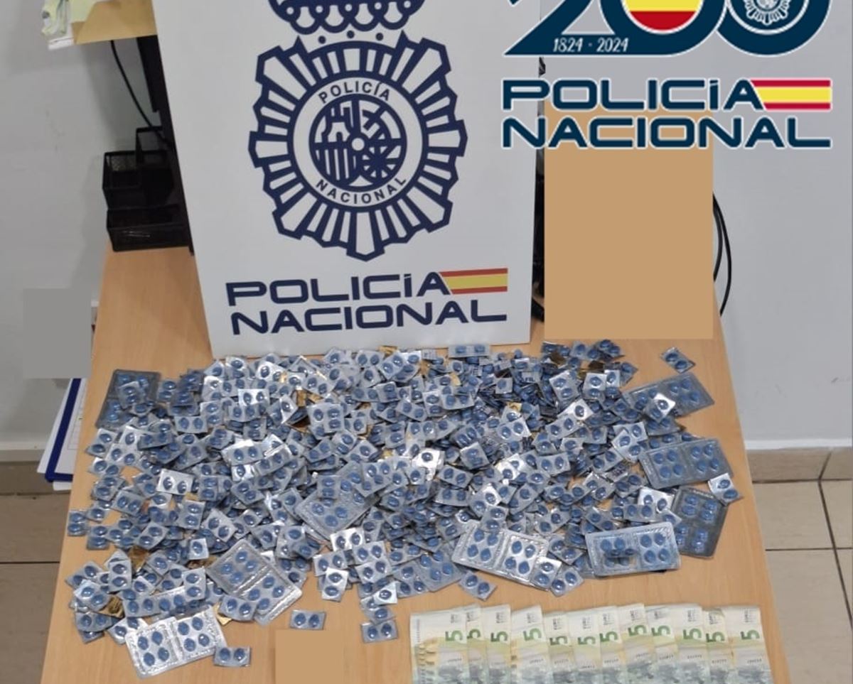 Detenido en Arrecife con 1.243 comprimidos de sildenafilo y presunta cocaína