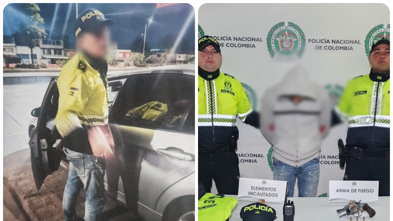 Falso policía capturado en Puente Aranda con revólver y uniforme institucional