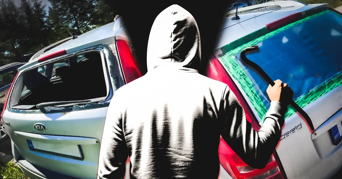 Kehtnas lõhkus öösel tundmatu isik mitme auto klaasid, kohalikud aitasid nooruki kätte