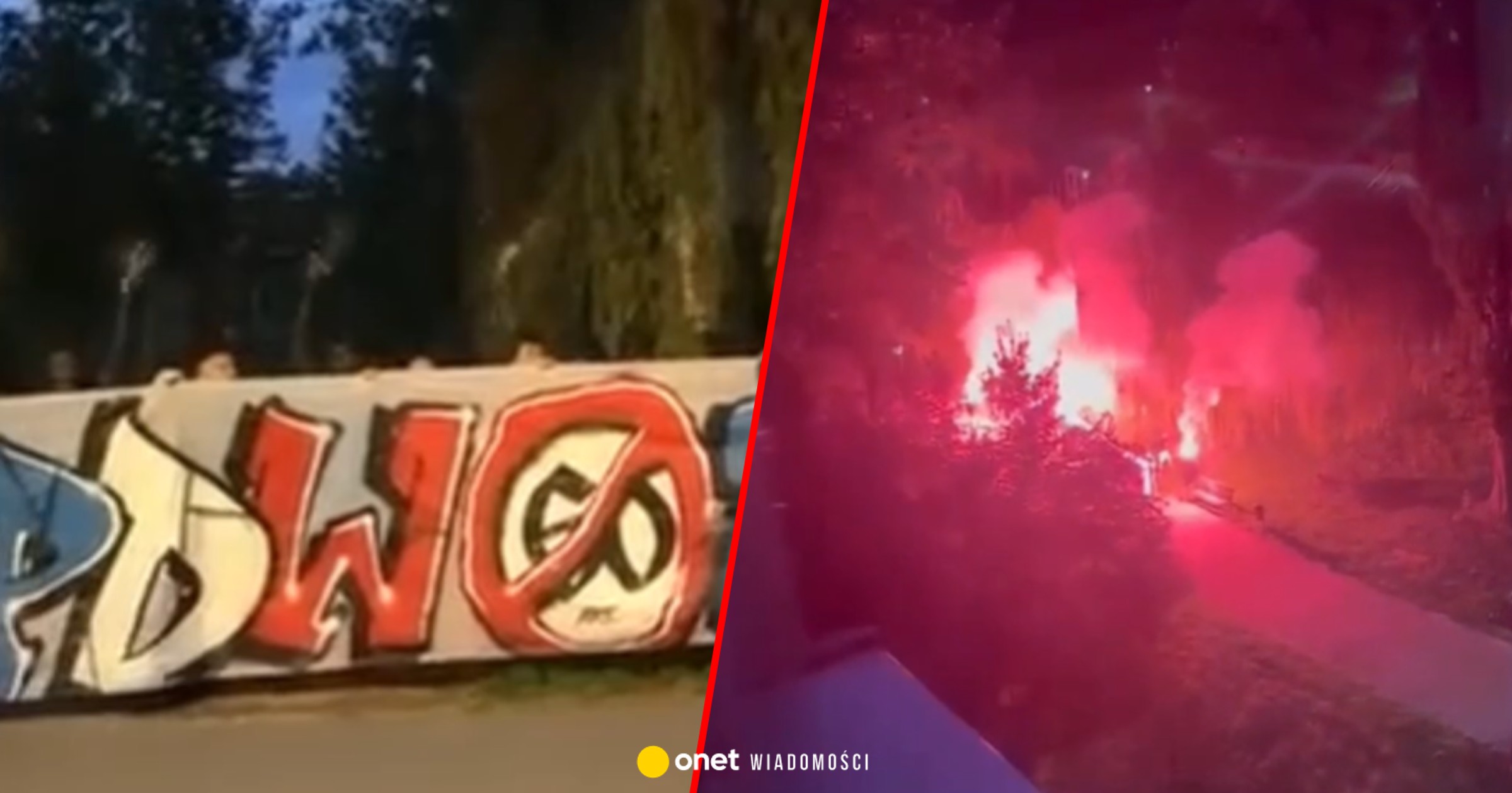 Pseudokibice przepędzili ludzi z parku w Krakowie. Nagrali «pozdrowienia» dla zatrzymanego