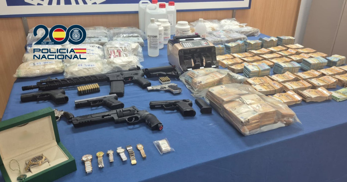 Operación antidroga desmantela red criminal en el Levante: 28 arrestos y medio millón de euros decomisados