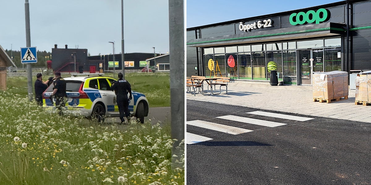 Man gripen efter tumult i matbutik i Sävast