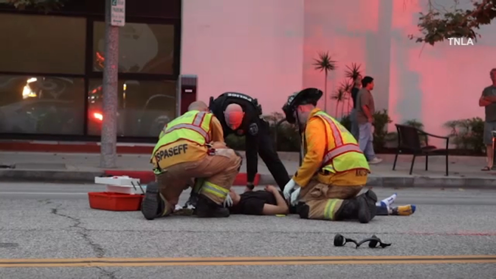 Driver hits four pedestrians during police pursuit in Culver City, crashes at McDonald's