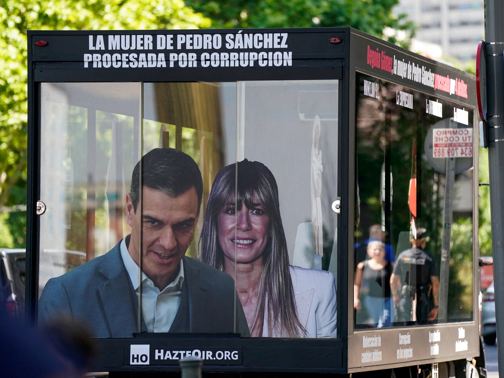 Tribunal prohíbe a la esposa del presidente español salir del país por caso de corrupción
