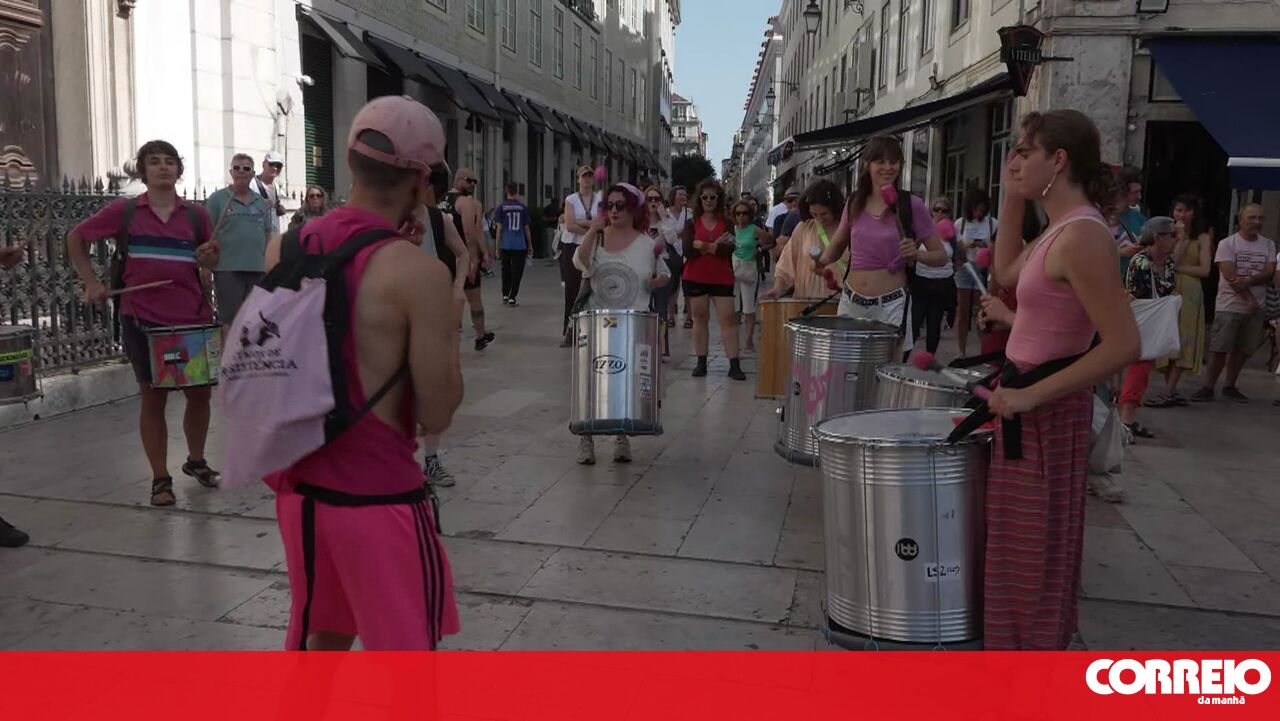 Manifestação em Lisboa contesta pena não efetiva de agente da PSP