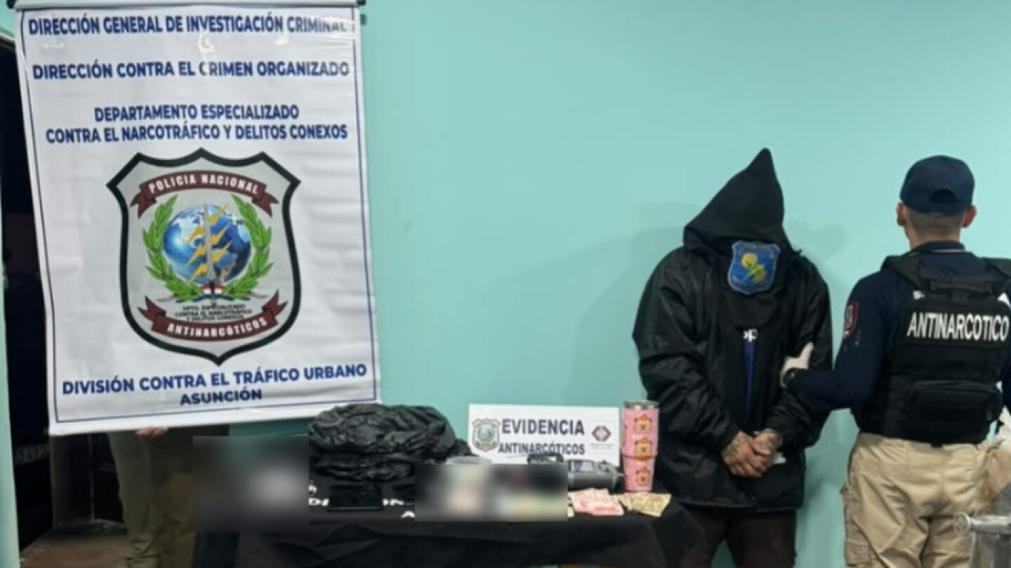 Aprehenden a hombre con antecedentes y decomisan cannabis en operativo nocturno en Asunción