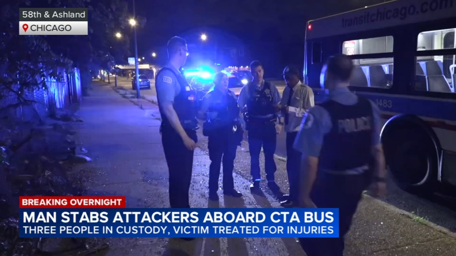 Passenger Wounds Three Would-Be Robbers on Chicago Bus
