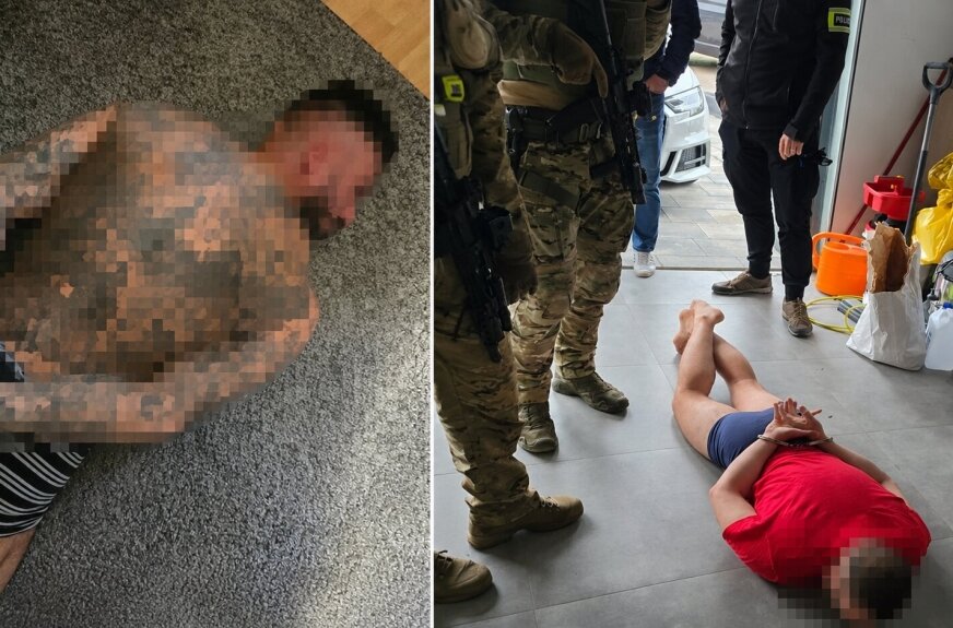 Gang kradnący samochody rozbity pod Skierniewicami. Znaleziono BMW, Lexusa i narkotyki