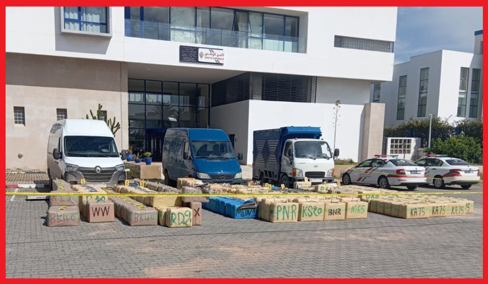 Essaouira : 11,7 tonnes de résine de cannabis interceptées par les autorités