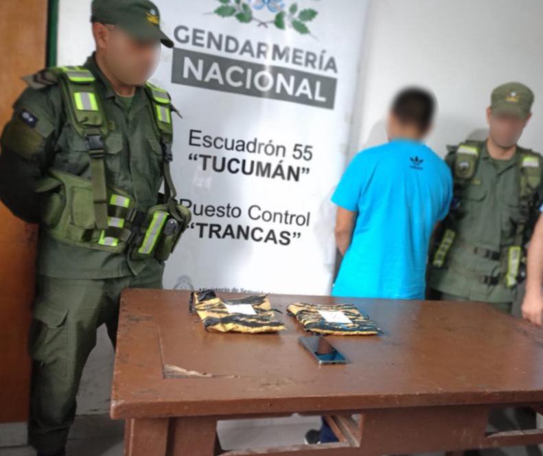 Pasajero detenido con cocaína escondida en el baño de un micro en Tucumán