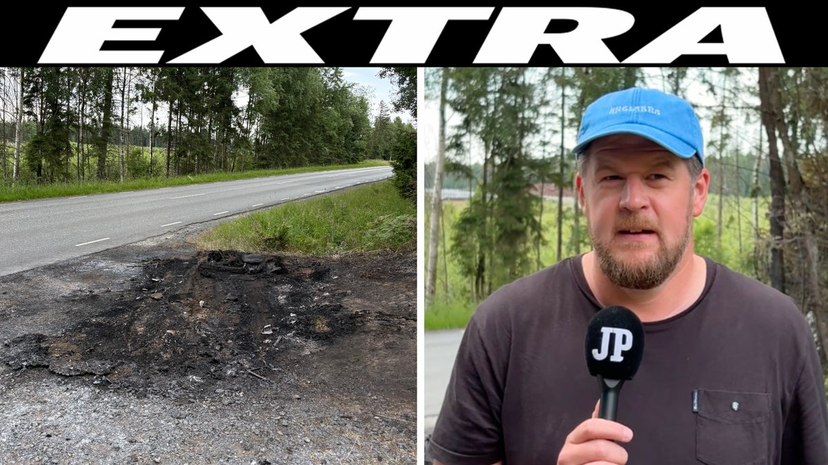 Brinnande bil i Tenhultområdet döljer dödligt brott