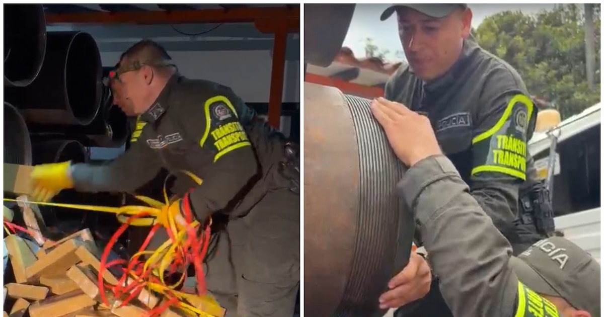 Incautan 2,3 toneladas de cocaína ocultas en tubos de hierro en el Quindío