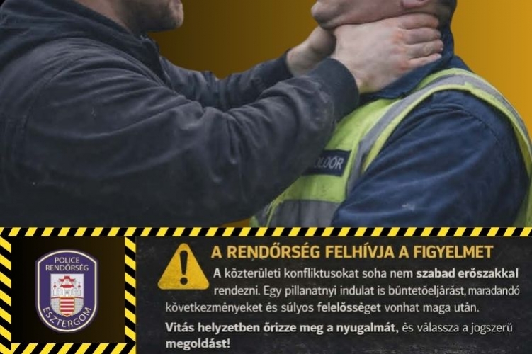 Férfi támadt parkolóőrre Esztergomban egy büntetőcédula miatt