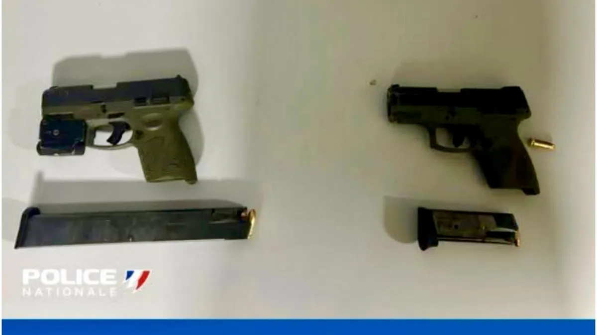 Deux pistolets saisis à Fort-de-France, 27 homicides en Martinique depuis janvier