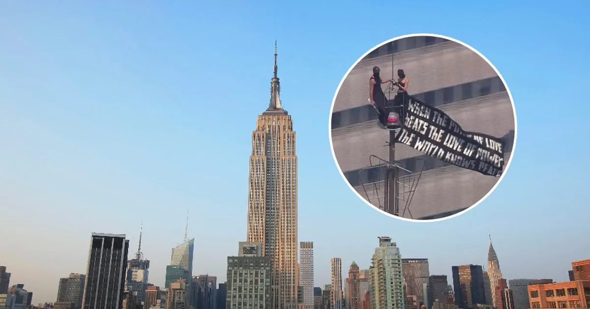 Russian daredevils arrested after illegal climb to top of Empire State Building