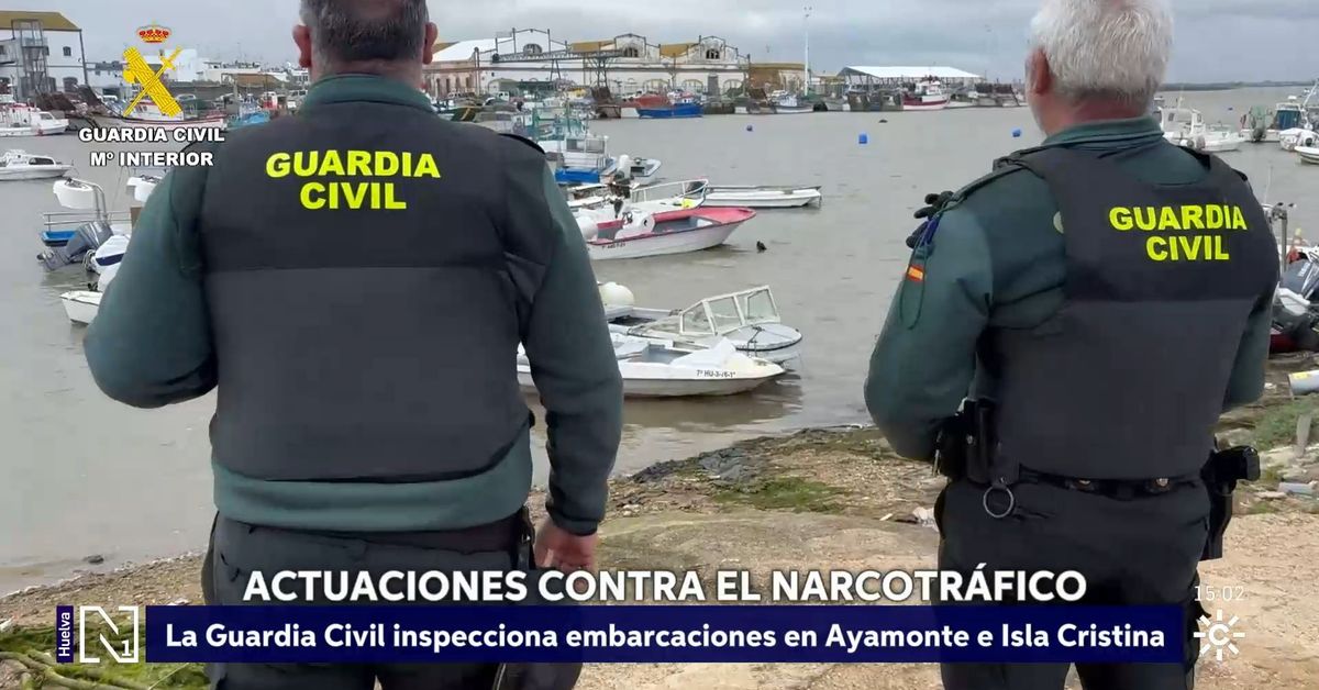 Operativo en Huelva contra embarcaciones que colaboran con el narcotráfico