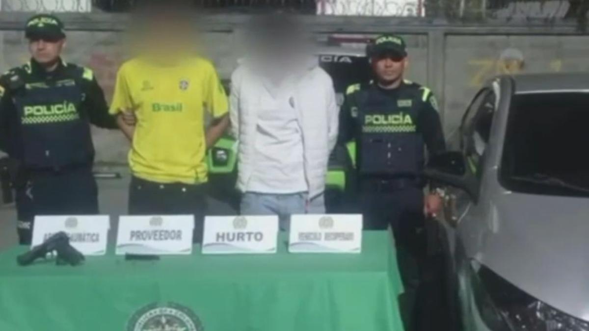 Cinco presuntos ladrones de carros capturados en Kennedy, Bogotá