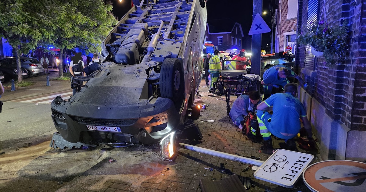 Adolescent de 17 ans provoque un accident grave après avoir pris la fuite devant la police à Jumet
